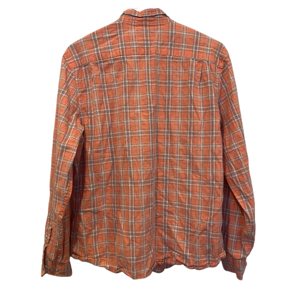 Southern Tide Long Sleeve Men’s Button Down Pink Plaid Linen Blend Trim Fit EUC - Picture 5 of 5